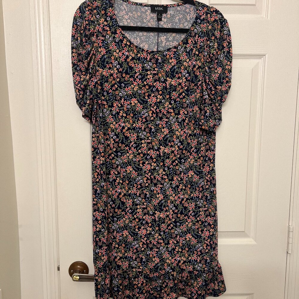 Floral Short Sleeve Dress